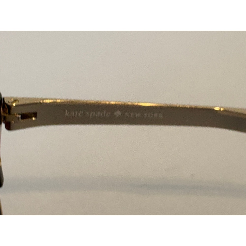 Kate Spade Hello Sunshine Dark Purple Gold Round Gradient Cat Eye Sunglasses - Picture 11 of 15